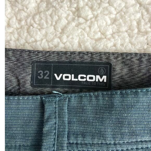 Volcom Shorts Mens 32 Blue Frickin Surf & Turf Static 4 Way Stretch Hybrid - Picture 3 of 9